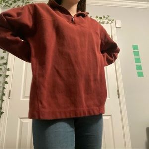 dark orange quarter zip
